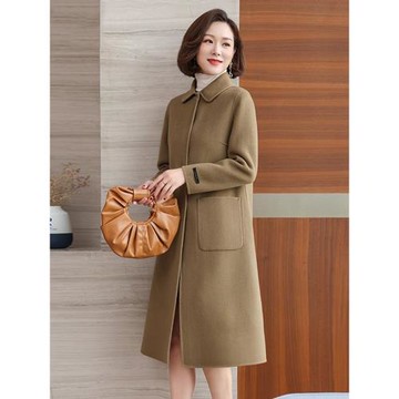 蓓羅拉秋冬羊絨大衣女2025新款時尚高端媽媽裝氣質高級感毛呢外套