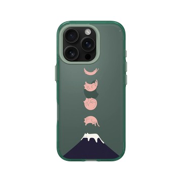 iPhone 16 Pro Clear 憂墨綠 - ilovedoodle (Lim Heng Swee) - Cat Landscape - 月光倒影