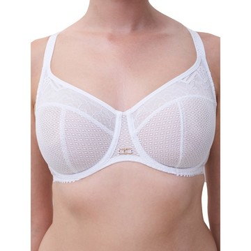 【Chantelle】Origins_四片裁網紗無襯_E75(13XMU_010白色)