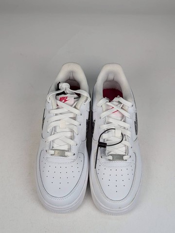 微瑕疵-左右腳色差左腳前頭破皮 DC9651-100 5.5Y Nike Air Force 1 LV8 GS '' Silver '' 銀勾 全白 女款