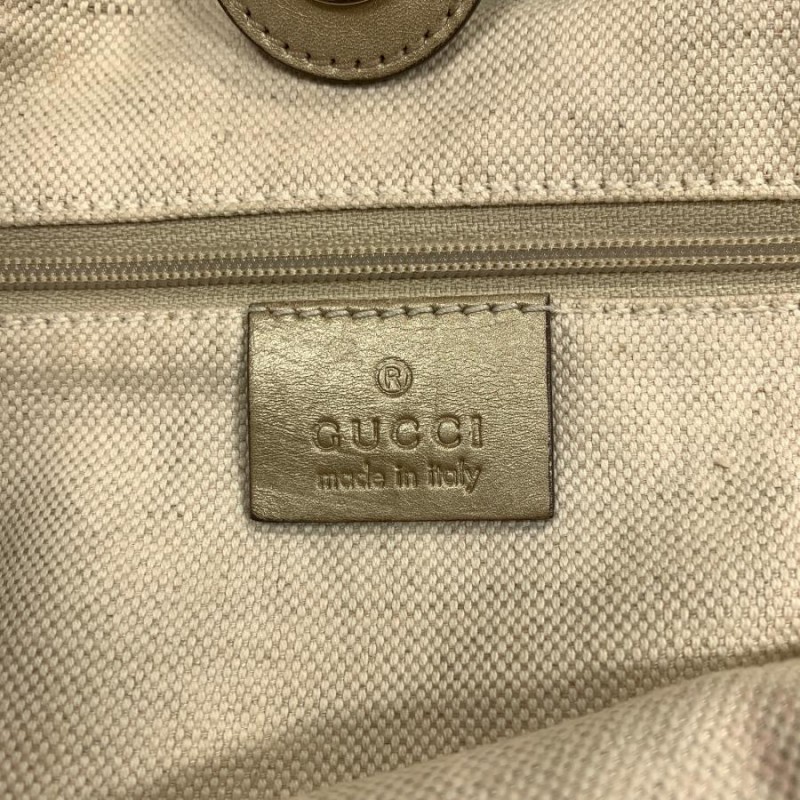 GUCCI グッチ ハンドバッグ スーキー ベージュ系 GGキャンバス 中古