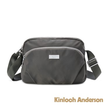 【Kinloch Anderson】Basic 拉鍊造型斜側包-銀河灰
