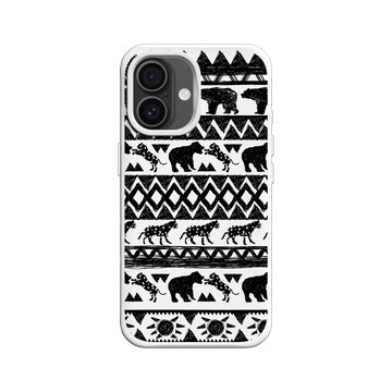 iPhone 16 SolidX 白 - 花生騷 WasangShow - 熊與豹