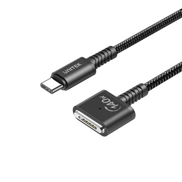 UNITEK MacBook USB-C 對 MagSafe 3 PD磁吸充電線 3M  (Y-C14121BK-3M)