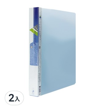 粉彩4孔夾 粉藍 - (1本)  2入