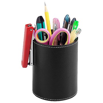 波德徠爾皮質圓型筆筒 STP-1237(不含筆筒內商品)