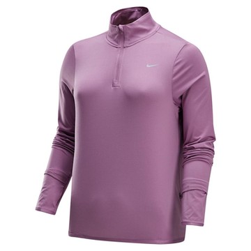 NIKE 耐吉 女長袖上衣-粉紫色 AS W NK SWIFT ELMNT DF UVHZTOP-FB4317523