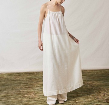 【微透度假】新中式復古 顯瘦氛圍感/疊穿吊帶裙