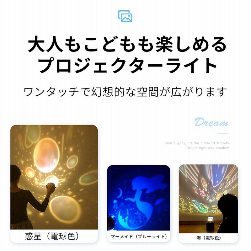 青い象の星空プロジェクター寝かしつけおもちゃ ホワイトノイズ
