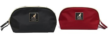 限時 滿3千賺10%點數↘ | ~雪黛屋~KANGOL 化妝包超大容量分類包萬用包進口防水水晶布材質拉鍊大開口主袋L68253600