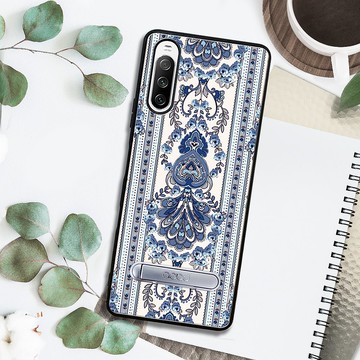 Sony Xperia 10 IV 減震立架手機殼-巴洛克藍