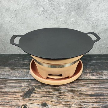 韓式燒烤盤家用明火卡式爐不粘烤肉鍋鐵板燒烤爐烤肉盤戶外煎鍋