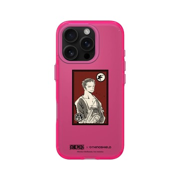 iPhone 16 Pro Clear 粉漾桃 - 航海王 One Piece - 角色畫框系列-索隆