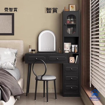 免運/附發票 梳妝臺桌 書桌 全實木鬥櫃梳妝臺壹體小戶型家用臥室收納櫃美式復古化妝臺梳妝桌工廠現貨直銷 售後保障 全館八折 5yy