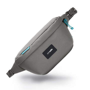 Pacsafe GO | 五道安全防盜 隨行 斜背胸包 2.5L 灰色 #35100