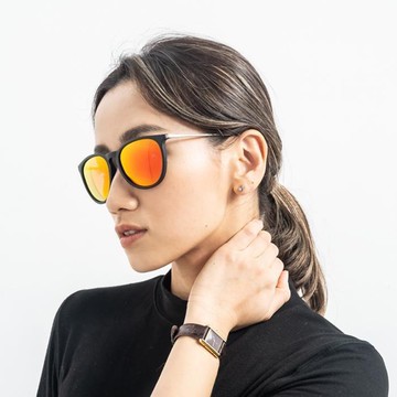 2is MavisO 太陽眼鏡 偏光│百搭梨形墨鏡│橘色│抗UV400