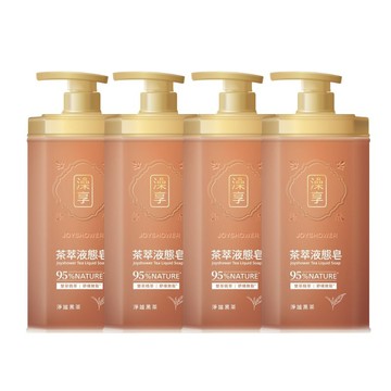 【澡享】茶萃液態皂(淨謐黑茶)800g*4入