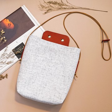 植鞣真皮 日系拼色肩背布包托特包 六色