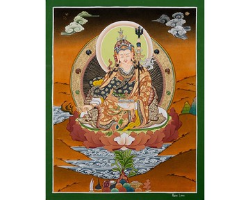 創始人蓮花生大士唐卡 建築師蓮花生大士