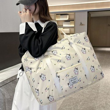 新品特价💖短途旅行包卡通大容量手提便攜收納行李包待產棉被行李收納袋孕婦旅游旅行包 休闲包 行李包