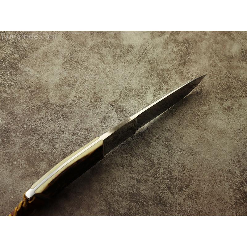 多松 国彦 作 1101 インテグラル・ハンター CPM S-30V スタッグ シースナイフ Kunihiko Tamatsu Custom Knife