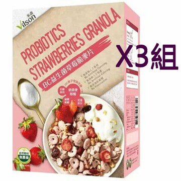 [COSCO代購6]  W226599 米森益生菌草莓麥片 300公克 X 2包 三組
