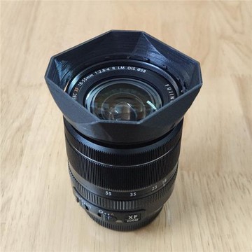 自制適用于富士 FUJINON XF 18-55mm 1:2.8-4 變焦鏡頭方形遮光罩