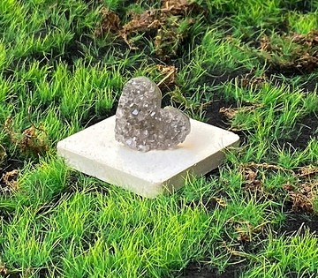 能量擺飾-天然原礦可愛小紫晶愛心 療癒 開運 原礦 增智慧 擺件