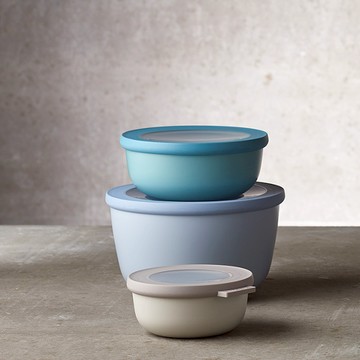 Mepal Cirqula 圓形密封保鮮盒 350ml(淺)-白