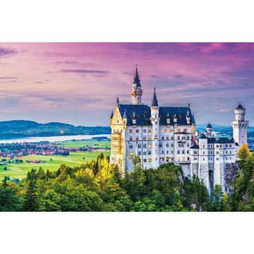 【拼圖貓】HC - 世界風情系列-新天鵝堡 台灣製 1000片 夜光拼圖 1000-012