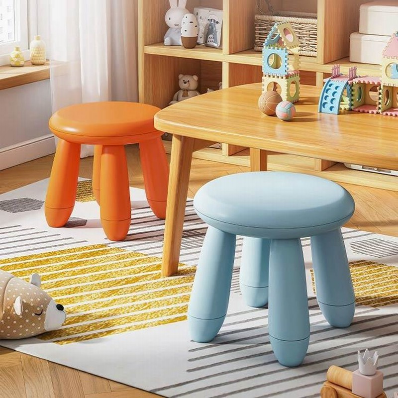 美品張り替済みフットスツール足置き かわいいベビーピンク