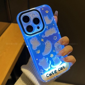 新款 卡通殼 來電發光 防摔殼 適用 蘋果 iPhone 18 17 16 15 14 13 12 Promax 手機殼