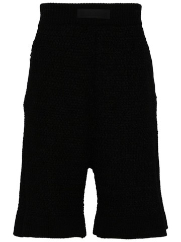 LGN LOUIS GABRIEL NOUCHI - knitted knee-length shorts - men - Polyamide/TENCEL™ - M - Black