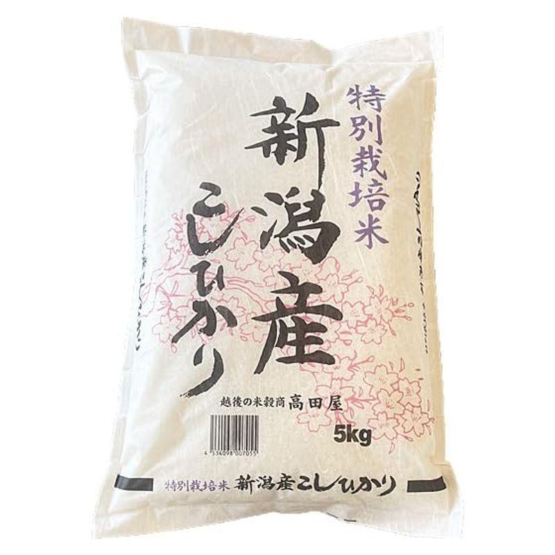 新米 精白米 5kg 特別栽培米 新潟産コシヒカリ 令和5年産 安心安全