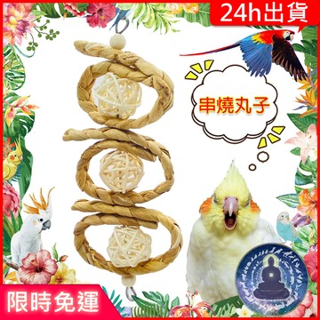 【寵物覺醒24h出貨】天然藤球鸚鵡玩具鸚鵡用品倉鼠黃金鼠三線鼠老公公鼠一線鼠 TropicalPlanet熱帶星球