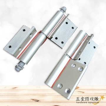 【合頁】鋁門後鈕（有溝 /無溝）一組兩入附螺絲 插心後鈕 旗型鉸鏈 鋁門活頁 鉸鏈鋁 紗門後鈕 推拉門鉸鏈