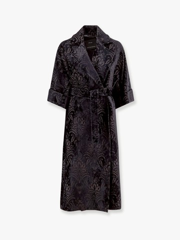 Edolo oversize velvet coat with damask motif - MAX MARA - gender_Woman