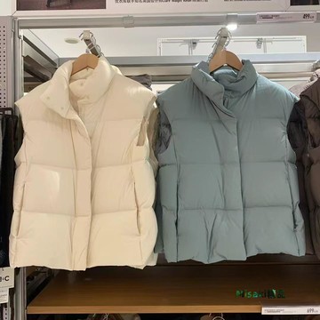 優の家女裝秋冬羽絨背心柔軟舒適保暖背心立領羽絨馬甲外套469900-Misaki精品