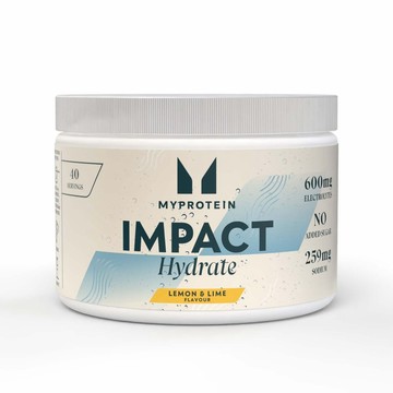 Impact Hydrate Electrolyte Powder - 40servings - Lemon and Lime