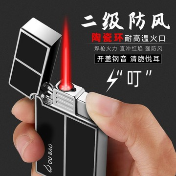 【臺灣-出貨】高顏值經典朗聲直衝防風充氣體打火機金屬質感高檔耐用送男友禮物