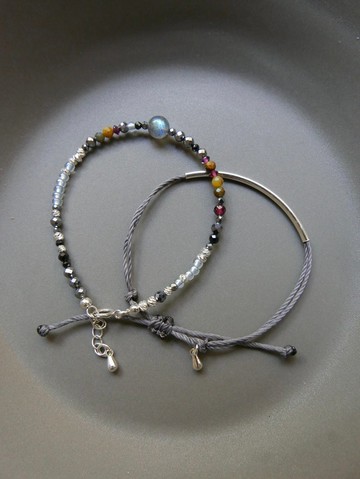 量身訂製/天然石手鍊/拉長石/黃彼得石