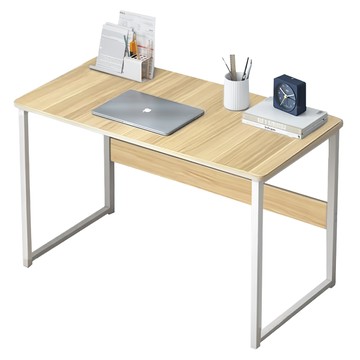 AOTTO 創意傢俱 簡約實用鋼架電腦桌  100cm  木紋色