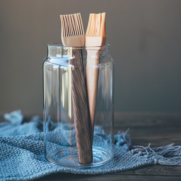 烘焙工具木柄硅膠油刷家用不掉毛廚房用烙餅蛋黃酥耐高溫燒烤刷子