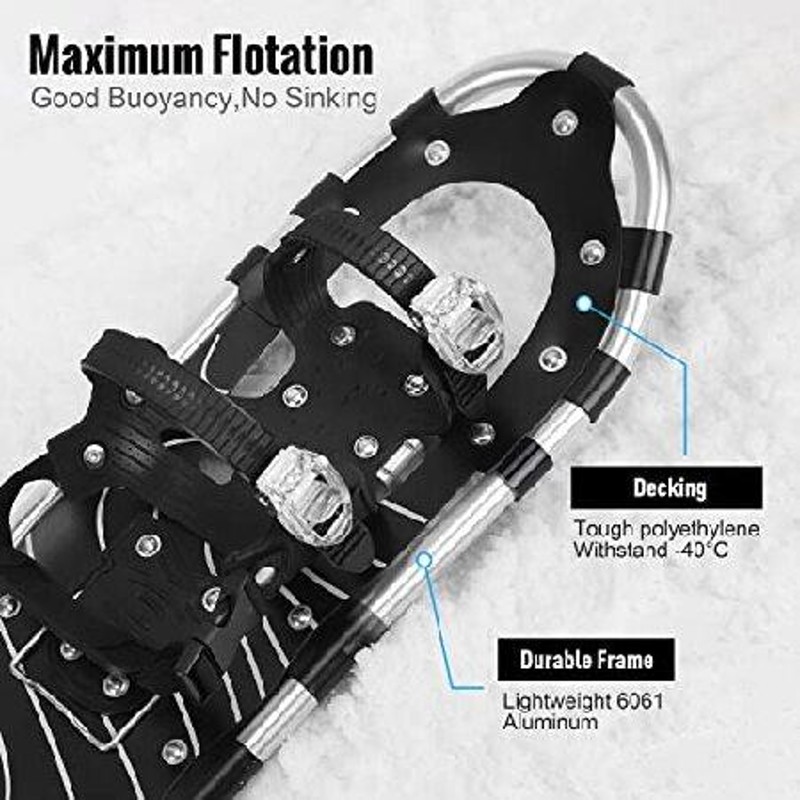 新アップグレード] ヒールリフト スノーシューズ メンズ レディース ユース キッズ 軽量 アルミニウム合金 地形 レッグゲートル キャリングトー  オンラインストア売れ済