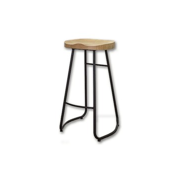 LOFT 復古風格 海蒂吧台椅 實木椅面 金屬腳 ST087