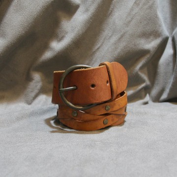 Back to Green-經典復古腰帶 焦糖色 交錯 bt-07 //vintage belt