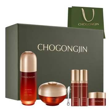 MISSHA 初拱辰 蘇生紅蔘護膚2件組 精華液50ml + 精華乳霜60ml  1組