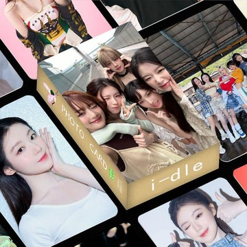 桃園免運⭐(G)I-DLE周邊 i-dle女團周邊 I-DLE高顏小卡 55張不重複3寸gidle組合周邊 專輯小卡盒裝