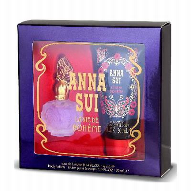 アナスイ ANNA SUI トライアルキット ラ ヴィ ドゥ ボエム コフレセット EDT4ml＋ボディローション30ml ミニチュア 【ミニ香水】【あすつく】  | LINEショッピング