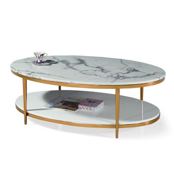 AS雅司-雷休石面大茶几-130×70×46cm